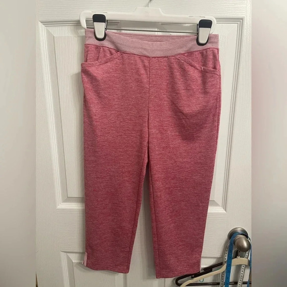 Weekend's By Chicos Pants Womens 0 Small 4 Casual Lightweight Dark Pink Space - Picture 1 of 6